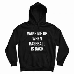 Wake Me Up When Baseball Is Back Hoodie