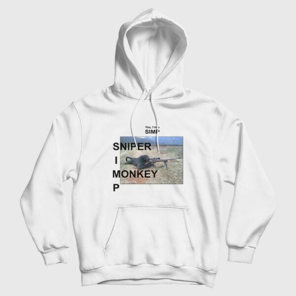 Yes I’m A Simp Sniper Monkey Hoodie