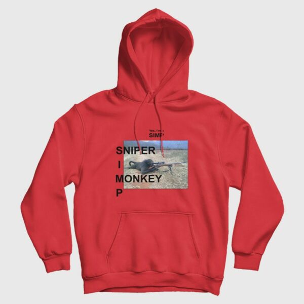 Yes I’m A Simp Sniper Monkey Hoodie