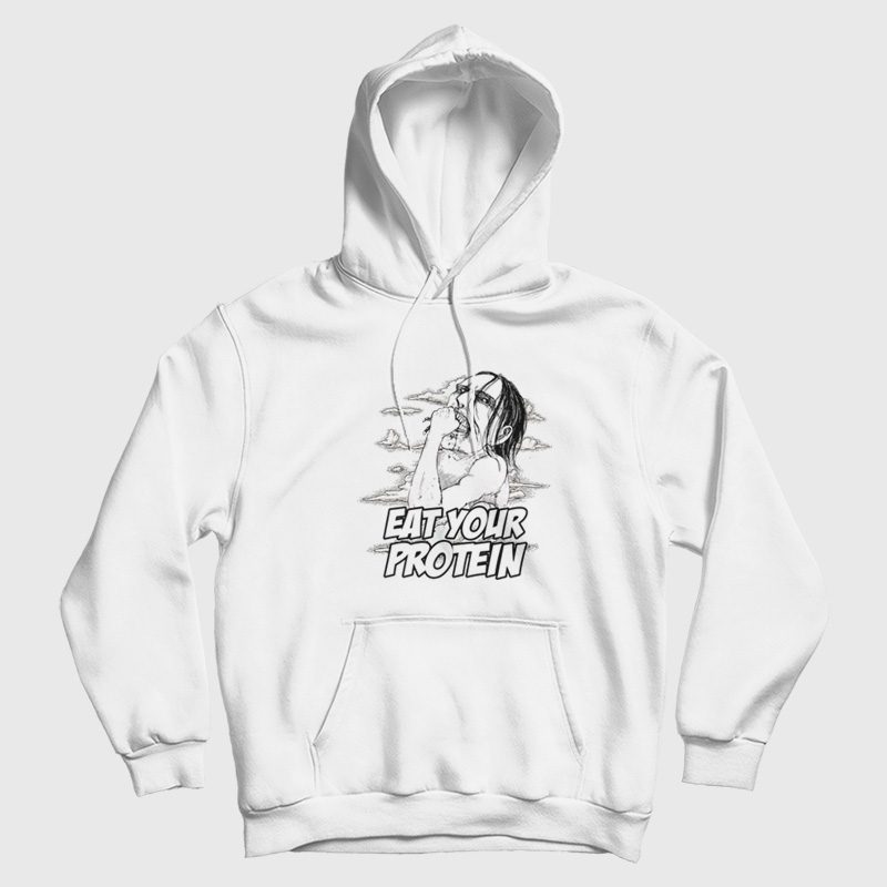 Ymir Eat Your Protein Attack On Titan Hoodie Ymir Eat Your Protein Attack On Titan Hoodie