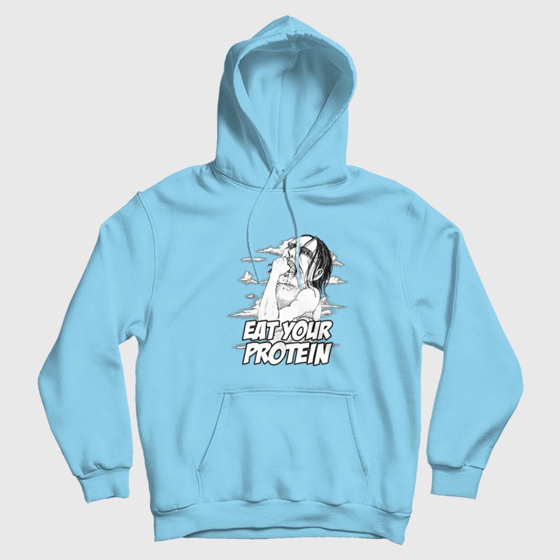 Ymir Eat Your Protein Attack On Titan Hoodie Ymir Eat Your Protein Attack On Titan Hoodie