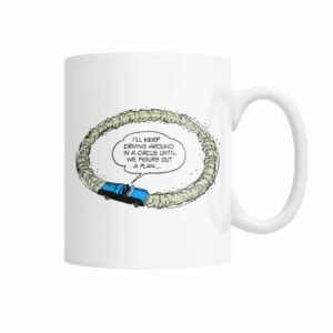 comic panel pop art “Driving Around” mug
