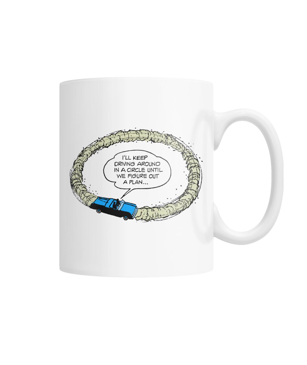 comic panel pop art “Driving Around” mug comic panel pop art “Driving Around” mug