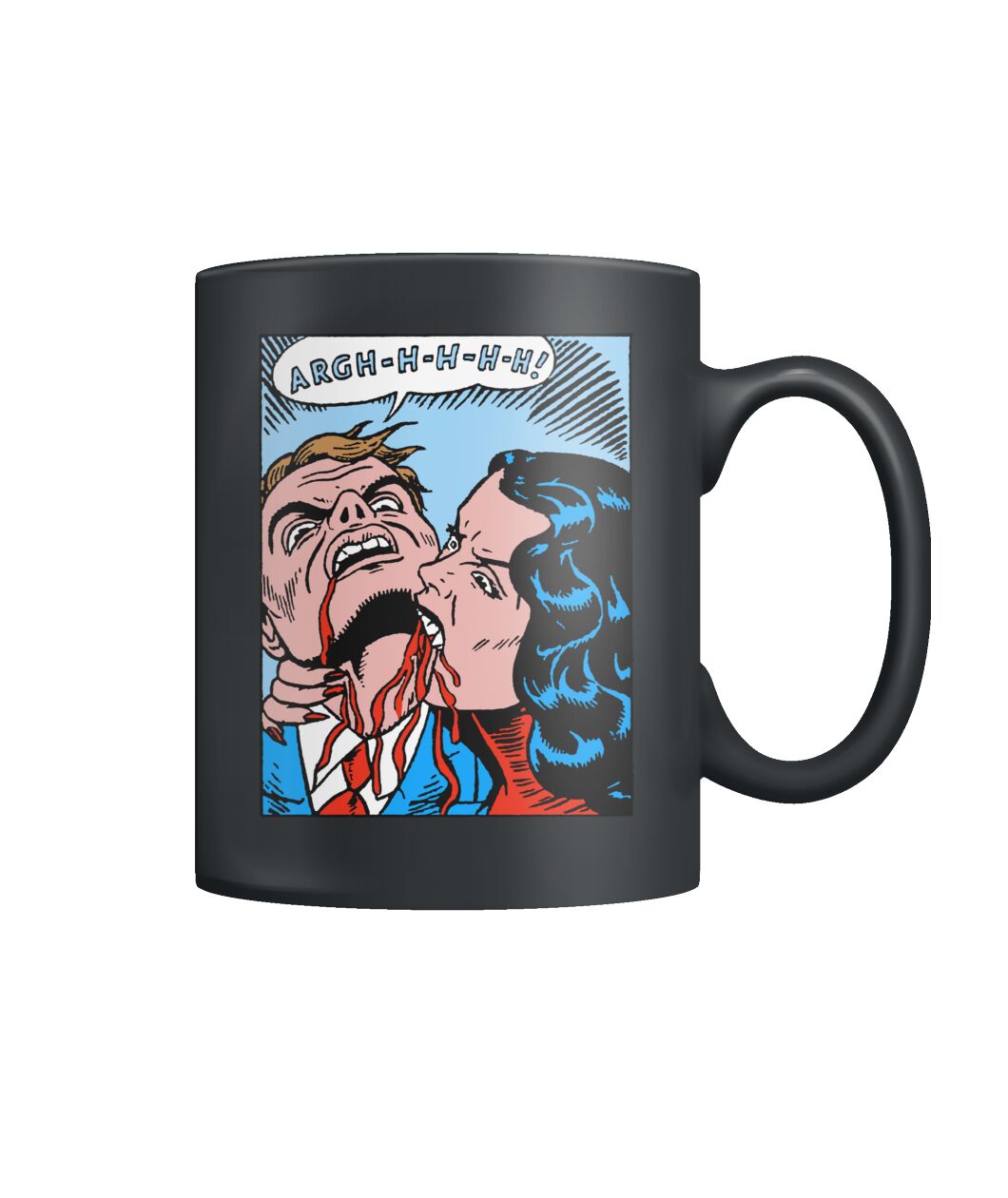 horror comic panel – vampire bite mug horror comic panel – vampire bite mug