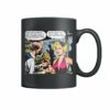 horror comic pop-art book on black magic mug