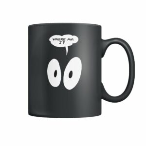 vintage comic Where Am I mug