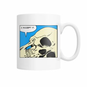 vintage comic pop art I accept it mug