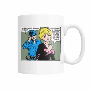 vintage comic pop art the world is full of rat finks mug