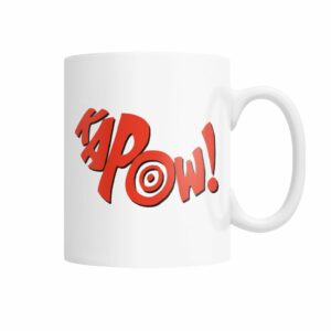 vintage comic sound effect “KAPOW!” mug