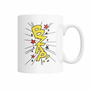 vintage comic sound effect BZAP! mug