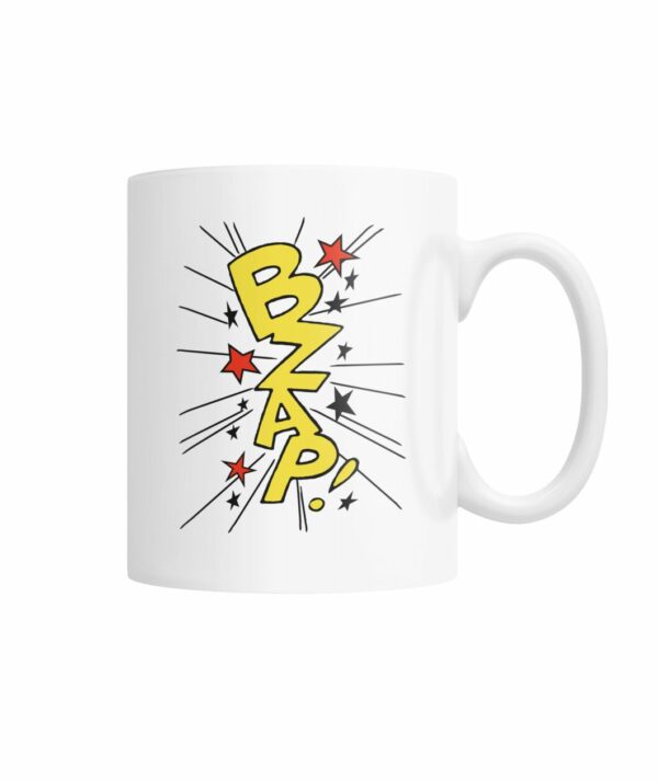 vintage comic sound effect BZAP! mug