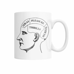 vintage illustration inside a head mug