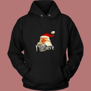 I Believe Santa Christmas 80s Hoodie