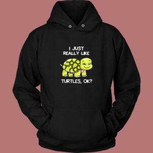 I Just Really Like Turtle Vintage Hoodie