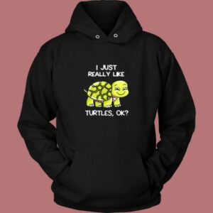 I Just Really Like Turtle Vintage Hoodie