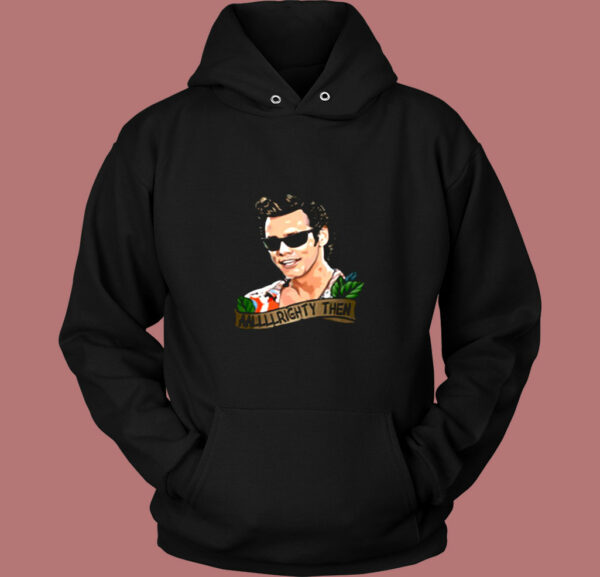 Jim Carrey Alrighty Then Vintage Hoodie