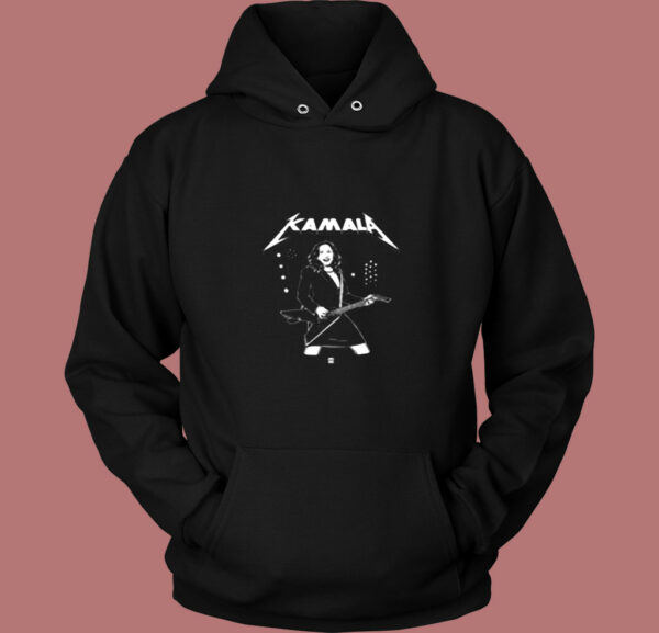 Kamala Harris Funny Parody Metalica Vintage Hoodie