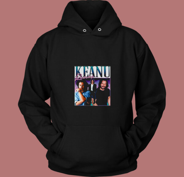 Keanu Reeves Homage Pop Culture 80s Hoodie