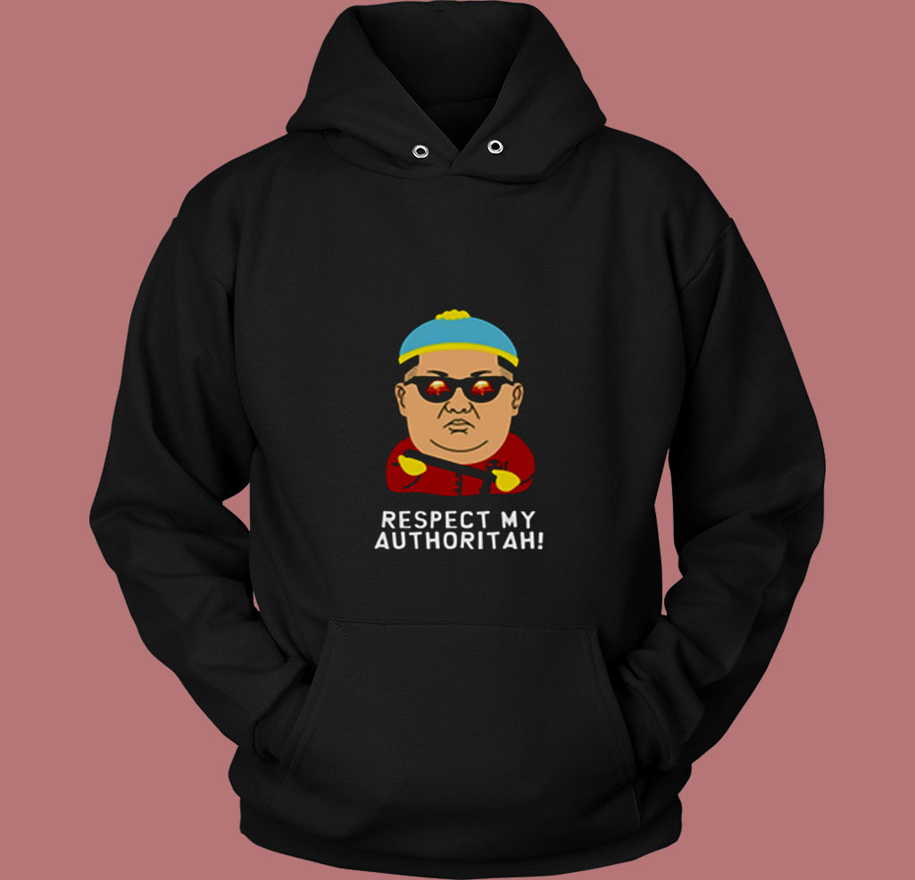 Kim Nuclear Missile Respect My Authoritah 80s Hoodie Kim Nuclear Missile Respect My Authoritah 80s Hoodie