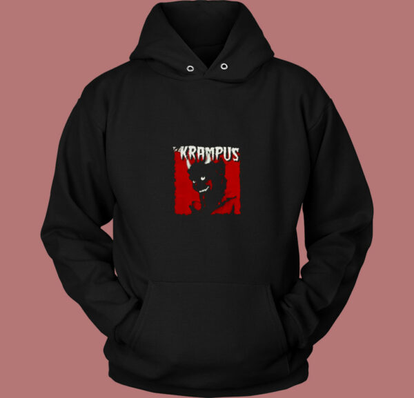 Krampus Evil Santa Claus Christmas Demon 80s Hoodie