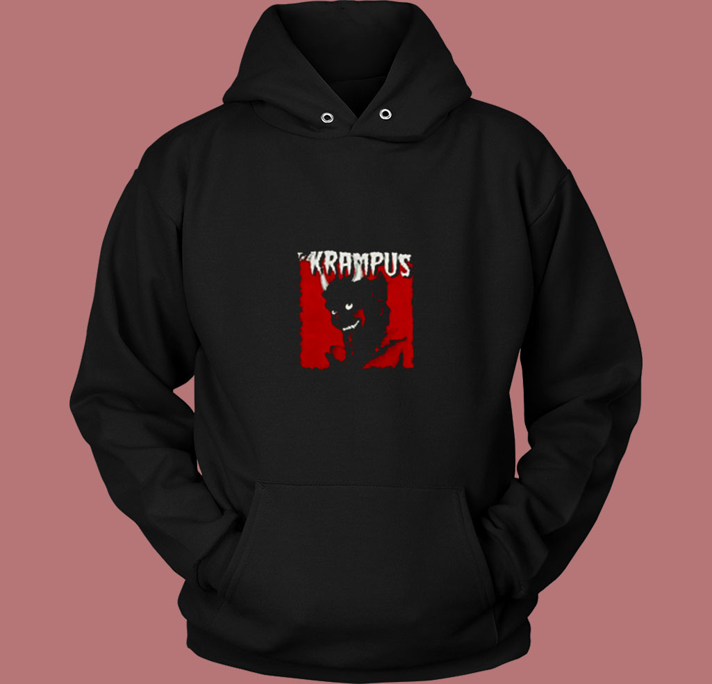 Krampus Evil Santa Claus Christmas Demon 80s Hoodie Krampus Evil Santa Claus Christmas Demon 80s Hoodie