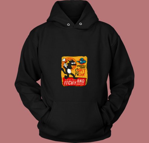 Le Chat Noir Cat Itchy Andscratchy Show 80s Hoodie Le Chat Noir Cat Itchy Andscratchy Show 80s Hoodie