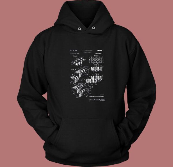 Lego Brick Patent Vintage Hoodie