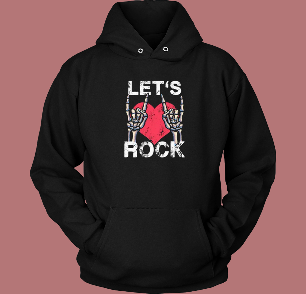 Lets Rock Aand Roll Music Vintage Hoodie Style Lets Rock Aand Roll Music Vintage Hoodie Style