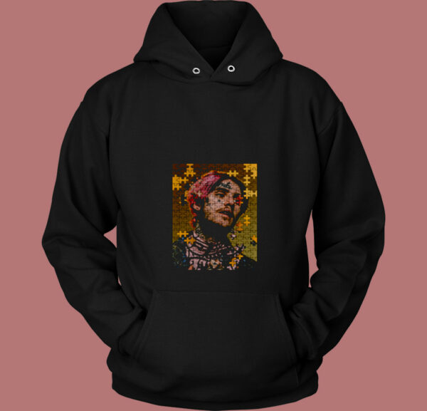 Lil Peep Puzzel 80s Hoodie
