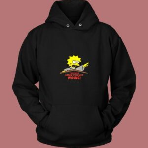 Lisa Simpson The System Is Wrong Vintage Hoodie