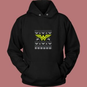 Logo Wonder Woman Christmas 80s Hoodie
