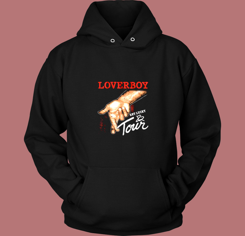 Loverboy Get Lucky Tour 1982 Album Vintage Hoodie Loverboy Get Lucky Tour 1982 Album Vintage Hoodie
