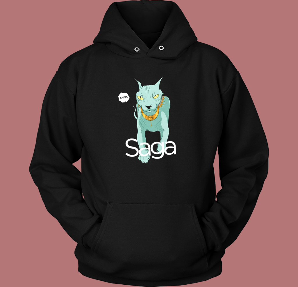 Lying Cat Cool In Saga Hoodie Style Lying Cat Cool In Saga Hoodie Style
