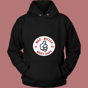 Mac Miller Most Dope Circle Logo 80s Hoodie