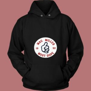 Mac Miller Most Dope Circle Logo 80s Hoodie