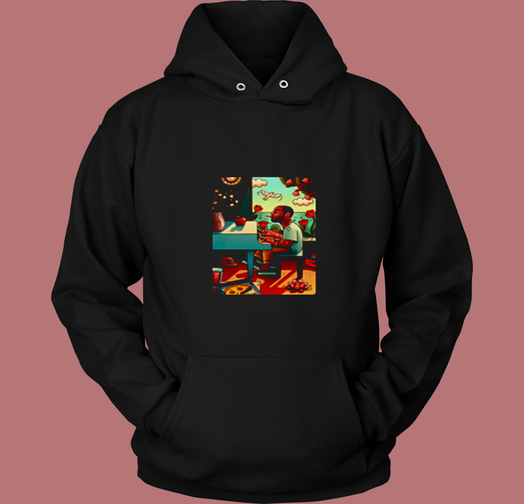 Mac Miller Piano Cartooon Cool 80s Hoodie Mac Miller Piano Cartooon Cool 80s Hoodie