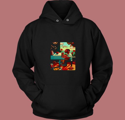Mac Miller Piano Cartooon Cool 80s Hoodie Mac Miller Piano Cartooon Cool 80s Hoodie