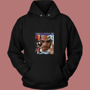 Malcolm X Bootleg Rap Vintage Hoodie
