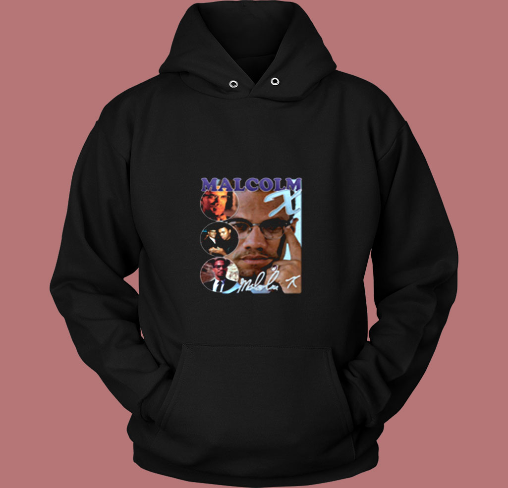 Malcolm X Bootleg Rap Vintage Hoodie Malcolm X Bootleg Rap Vintage Hoodie