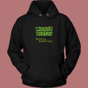 Marilyn Manson Portrait Logo Hoodie Style