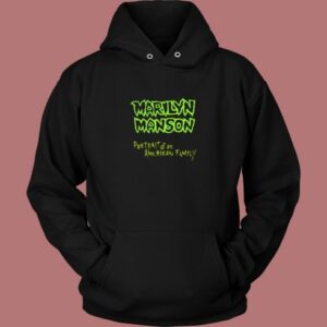 Marilyn Manson Portrait Logo Hoodie Style