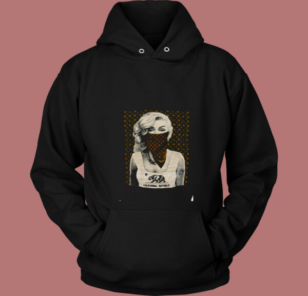 Marilyn Monroe With Ca Bandana Brown 80s Hoodie