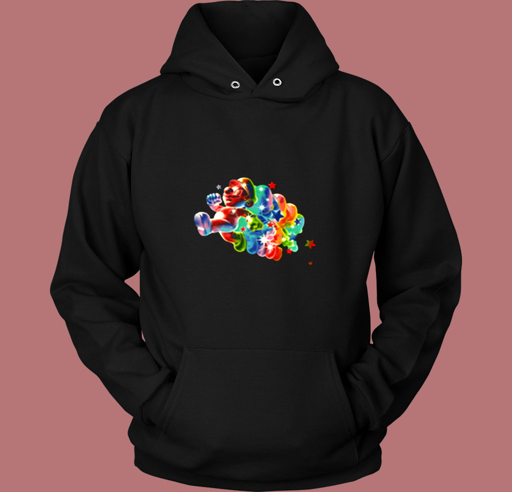 Mario Galaxy Rainbow Vintage Hoodie Mario Galaxy Rainbow Vintage Hoodie