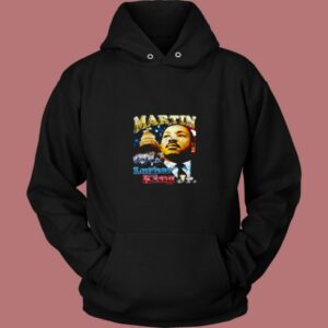 Martin Luther King Distressed 90s Vintage 80s Hoodie
