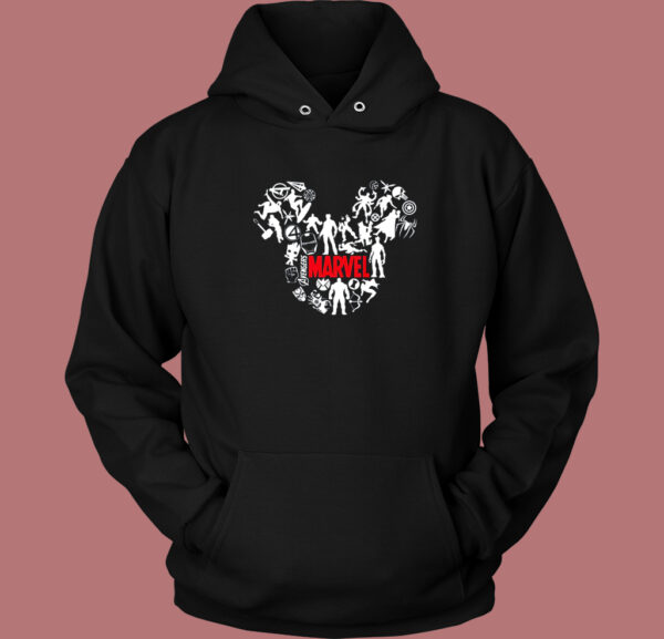 Marvel Mickey Funny Shape Hoodie Style