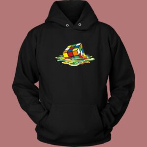Melting Rubik Cube Funny Hoodie Style
