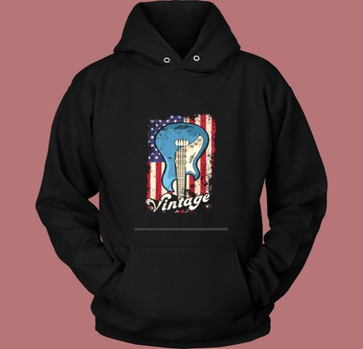 Merican Flag Vintage Guitars Vintage Hoodie Merican Flag Vintage Guitars Vintage Hoodie