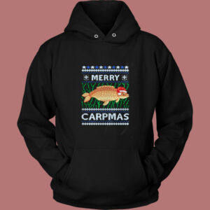 Merry Carpmas Carp Fish Christmas Ugly Vintage Hoodie