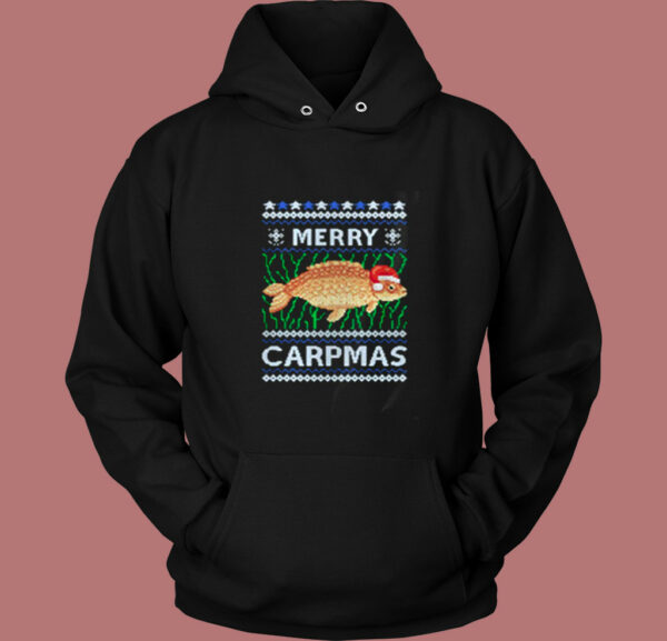 Merry Carpmas Carp Fish Christmas Ugly Vintage Hoodie
