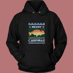 Merry Carpmas Carp Fish Christmas Ugly Vintage Hoodie